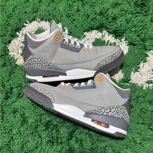 Gray and Orange Men's Sneakers